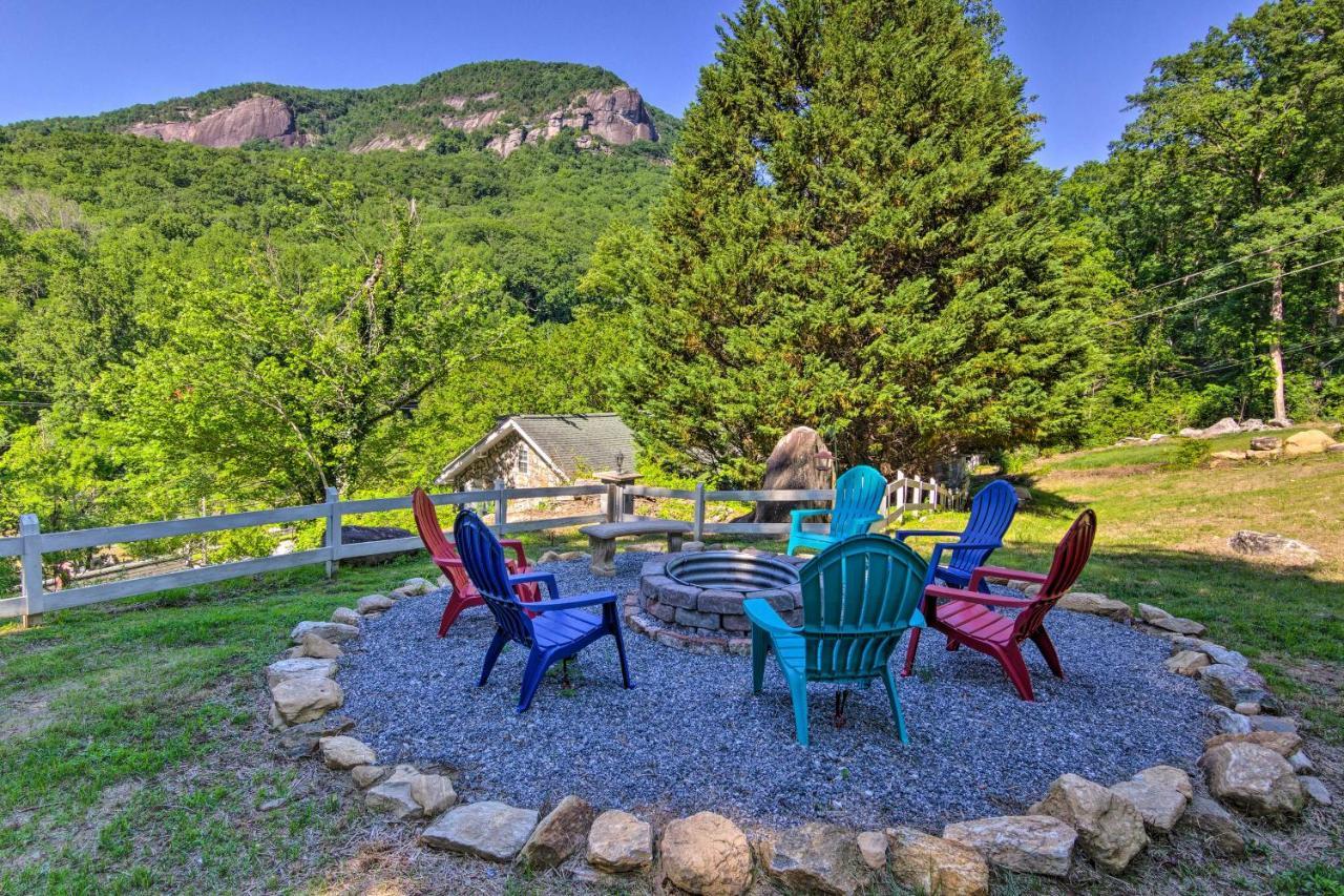 Unique Chimney Rock Cottage With Breathtaking Views Lake Lure Exterior foto